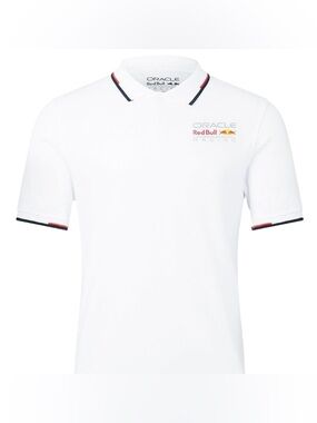 Authentic Red Bull Racing Formula 1 Core Logo Polo - White (Unisex, US-L)